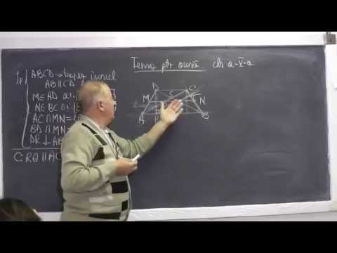 1/2 Lectia 690 Trapez isoscel Linia mijlocie in trapez si triunghi Dreptunghiul Paralelogramul Cls 7