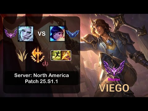 Viego Jungle vs Nunu - NA Master - Patch 25.S1.1