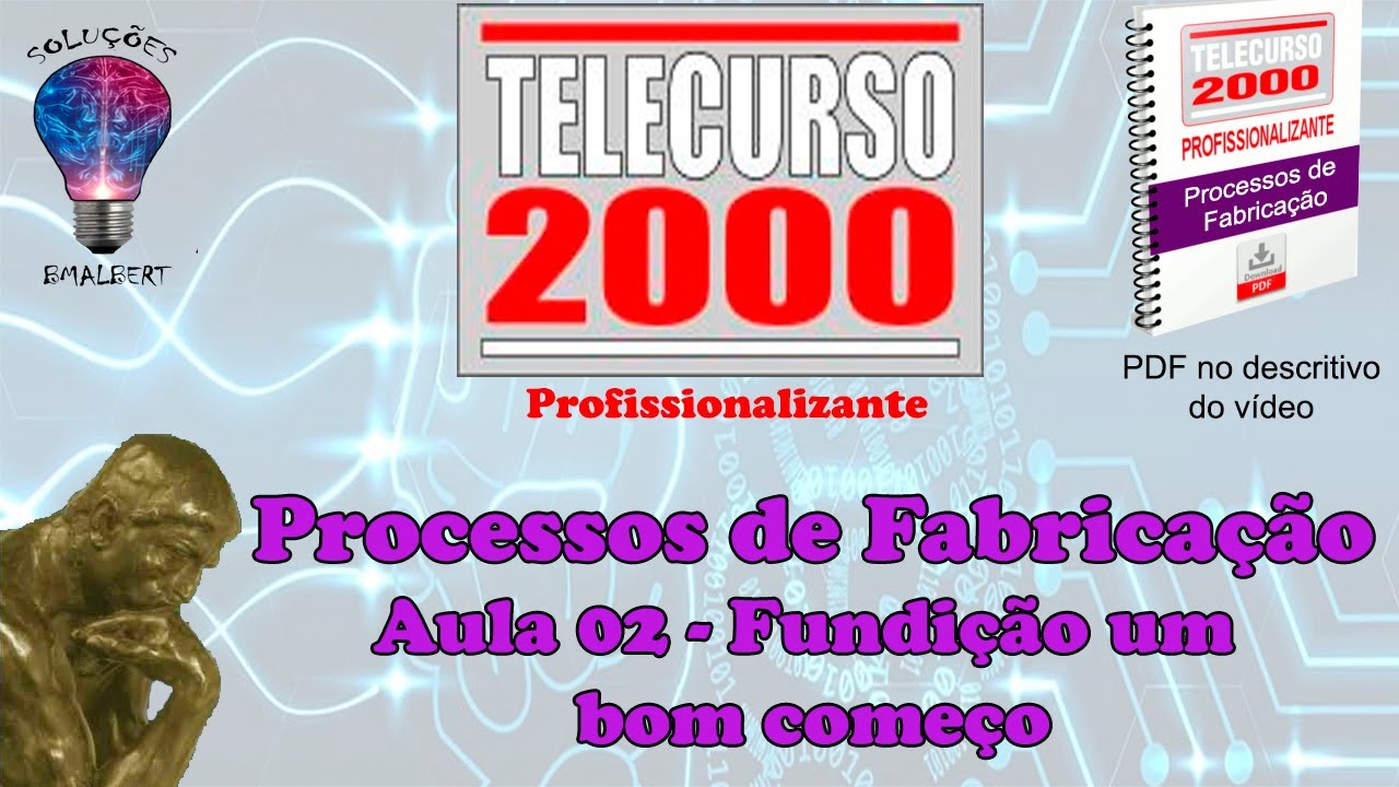 Telecurso 2000 - Processos de Fabricação - 02 Fundição um bom começo