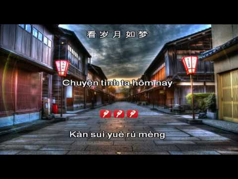 Karaoke song ngữ Trở Lại Phố Cũ | 一生痴心 - Lê Minh 黎明