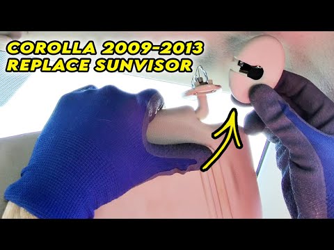 How to Install  Replace Toyota Corolla Sun Visor (2009-2013)