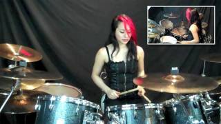 DIO &quot;EVIL EYES&quot; - DRUM COVER | LUX DRUMMERETTE
