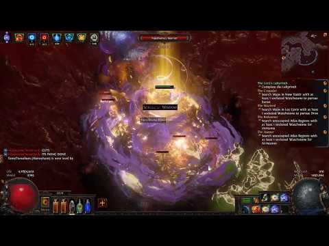 POE 3.11 Harvest - Arcanist Brand, Freezing Pulse, Yellow No-Regens Map Gameplay