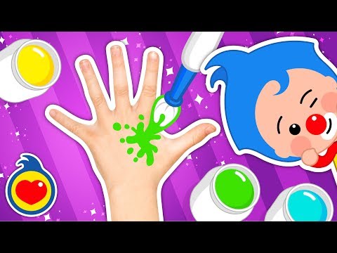 Pintando a Mão com a Família dos Dedos Coloridos 2 🖐️🌈 | Aprendendo com Um Herói do Coração ❤️