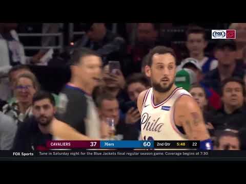 JJ Redick Full Highlights 2018.4.6 Cleveland Cavaliers vs Philadelphia 76ers 28 Pts! | Fre