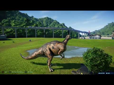 **Jurassic World Evolution: Spinoraptor vs Tsintaosaurus**