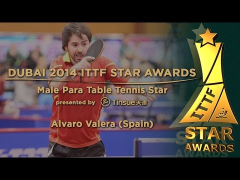 Alvaro Valera is the 2014 Male Para Table Tennis Star