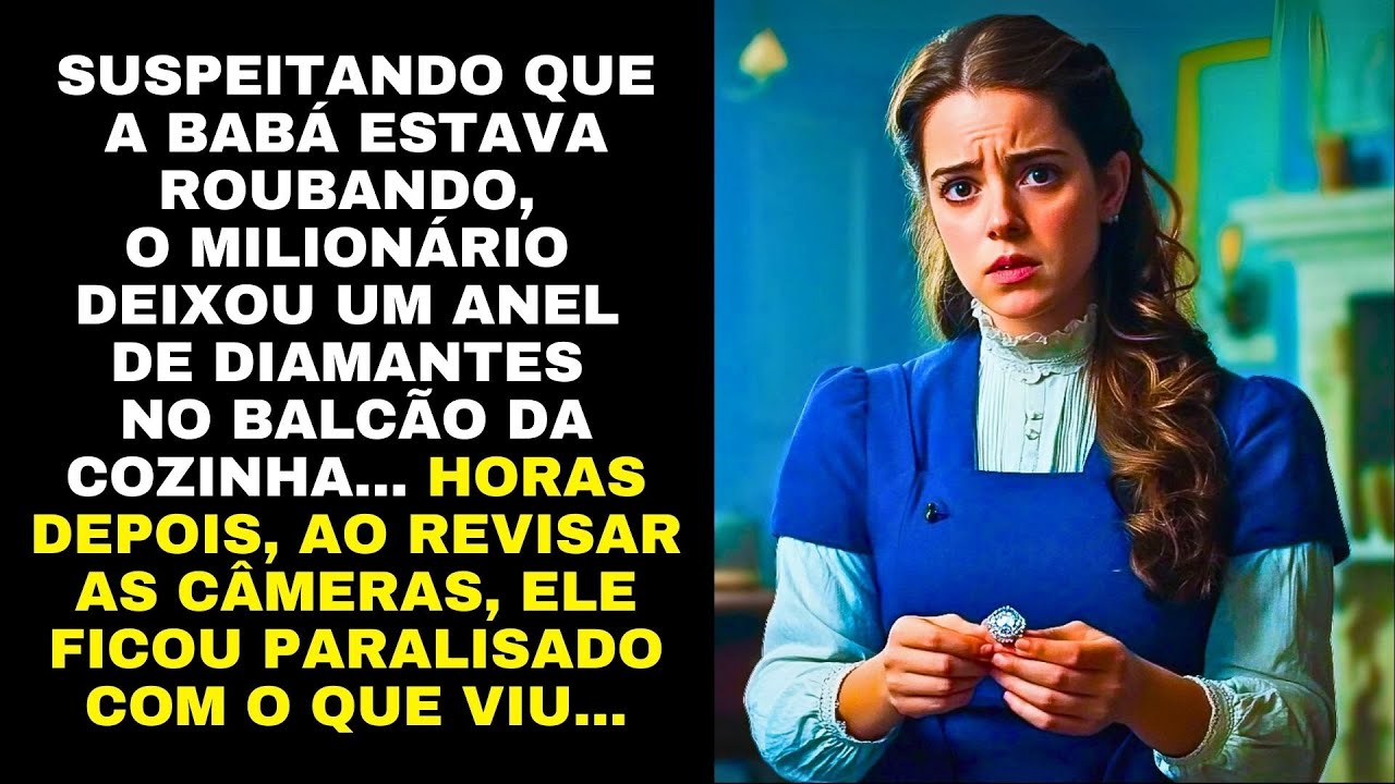 MILIONÁRIO DESCONFIA DA BABÁ E DEIXA UM ANEL DE DIAMANTES NO BALCÃO... O QUE ELE VIU O DEIXOU...