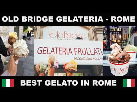O MELHOR GELATO DE ROMA, ITÁLIA, É A OLD BRIDGE GELATERIA PERTO DO VATICANO