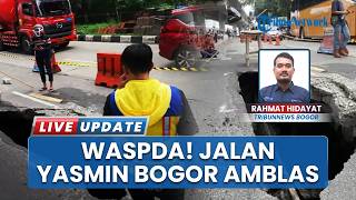 Jalan Yasmin Bogor Amblas, Lubang Memanjang Sedalam 3 Meter, Pengendara Diminta Berhati-hati