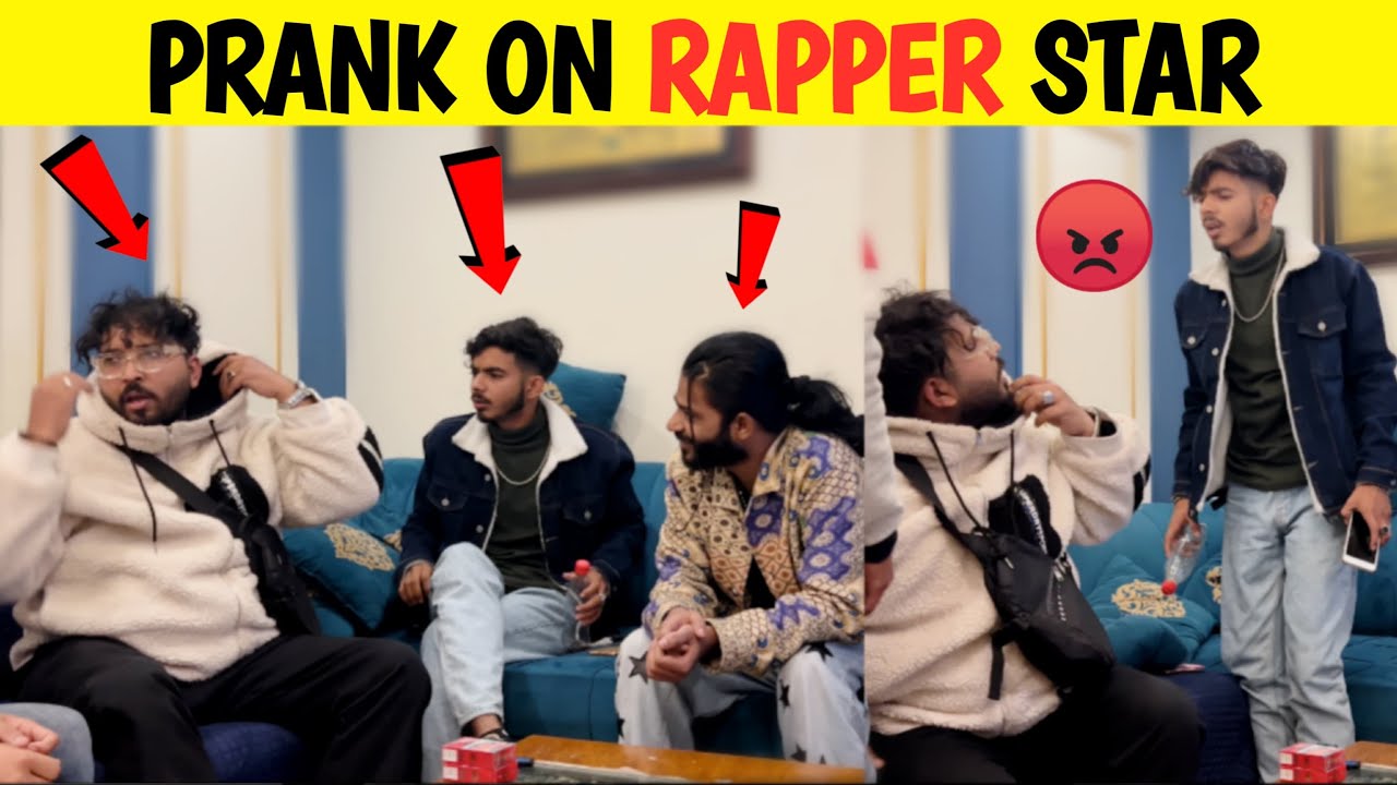 Prank On Rapper Star 😂 || Funniest Reactions || by  @sharikshah 