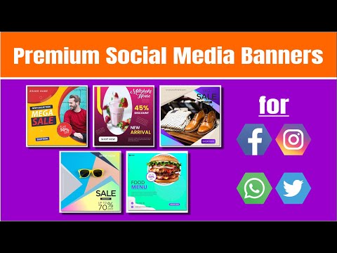 (File-17) 50 Social Media Banner Premium Package - 1 Video