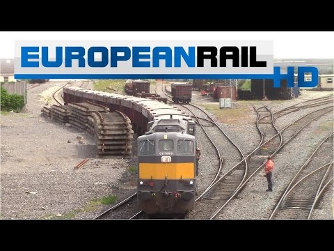 Iarnród Éireann Irish Rail 071 loco 076 + IWT Liner & 088 + Tara Mines Ore Wagons North Wall