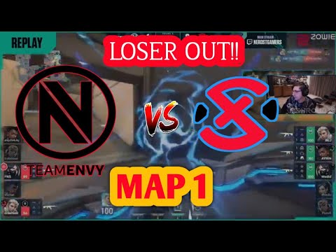 Shroud Reacts to  ENVY  Vs XSET  !!   MAP 1   !! LOSER OUT
