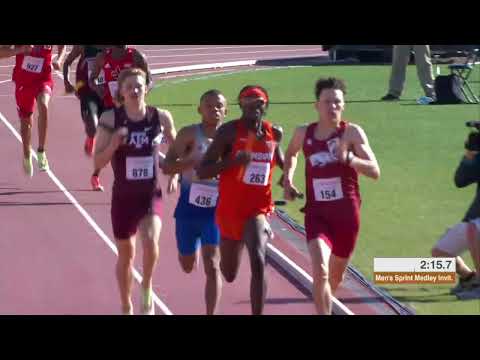 Texas Relays Sprint Medley Relay Final (3:14.64)