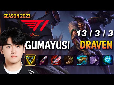 T1 Gumayusi DRAVEN vs KALISTA ADC - Patch 13.22 KR Ranked