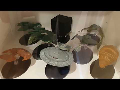Eaglemoss Models IKEA Display - Star Trek Enterprise, TOS, Next Generation, DS9 and Voyager #shorts