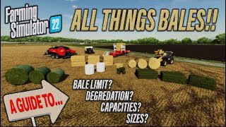FS22 | A GUIDE TO… ALL THINGS BALES! | Farming Simulator 22 | INFO SHARING PS5.