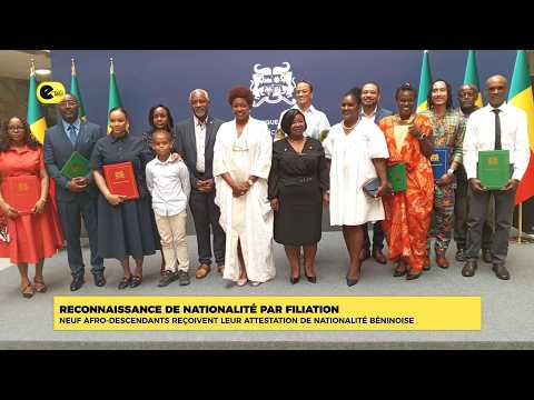 Reconnaissance de nationalité par filiation : neuf-afro-descendants reçoivent leur attestation ...
