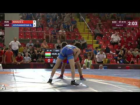 BRONZE GR - 48 kg: G. KOVACS (HUN) v. G. HOVHANNISYAN (ARM)