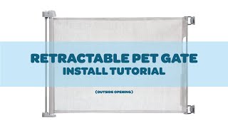 Retractable Pet Gate (Outside Opening) - Install Tutorial - Carlson Pet Products