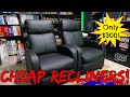 The CHEAPEST Movie Theater Style Recliner Chairs From Amazon - Yaheetech 2 Seat Reclining Chairs