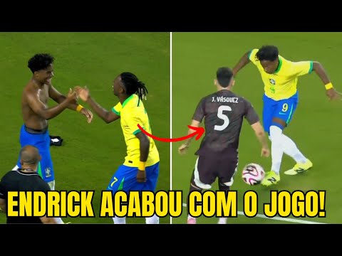 NOVO PELÉ ENTROU E DECIDIU! Endrick Em Brasil 3 x 1 México