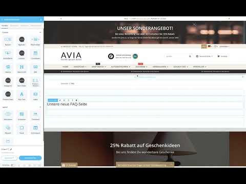 FAQ-Seite mit OPC (OnPageComposer) des JTL-Shop5 erstellen