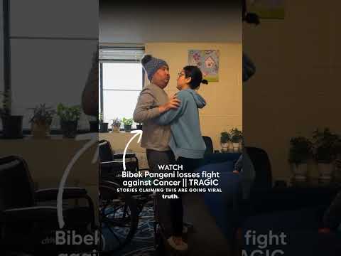 Bibek Pangeni Death😓 #Srijana Subedi  #cancer #bibekbindra #srijana12