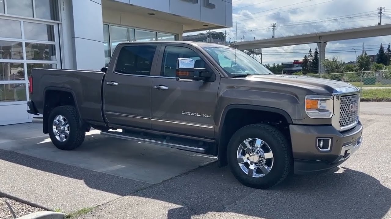 Brown 2015 GMC Sierra 3500HD Denali Review Calgary ...