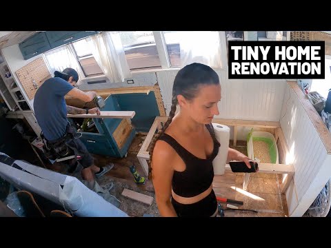 WE DESTROYED OUR SCHOOL BUS HOME (so we can rebuild it)