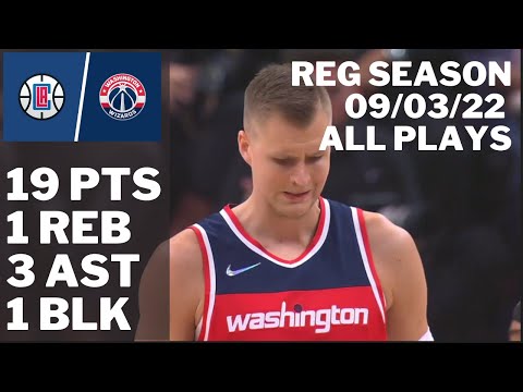 Kristaps Porzingis vs Clippers: 19 pts, 1 reb, 3 ast ALL PLAYS 2021/22 Regular Season [09.03.22.]