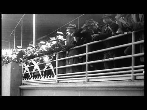 Horse Rosemont wins Santa Anita handicap horse race in a photo finish in Arcadia,...HD Stock Footage