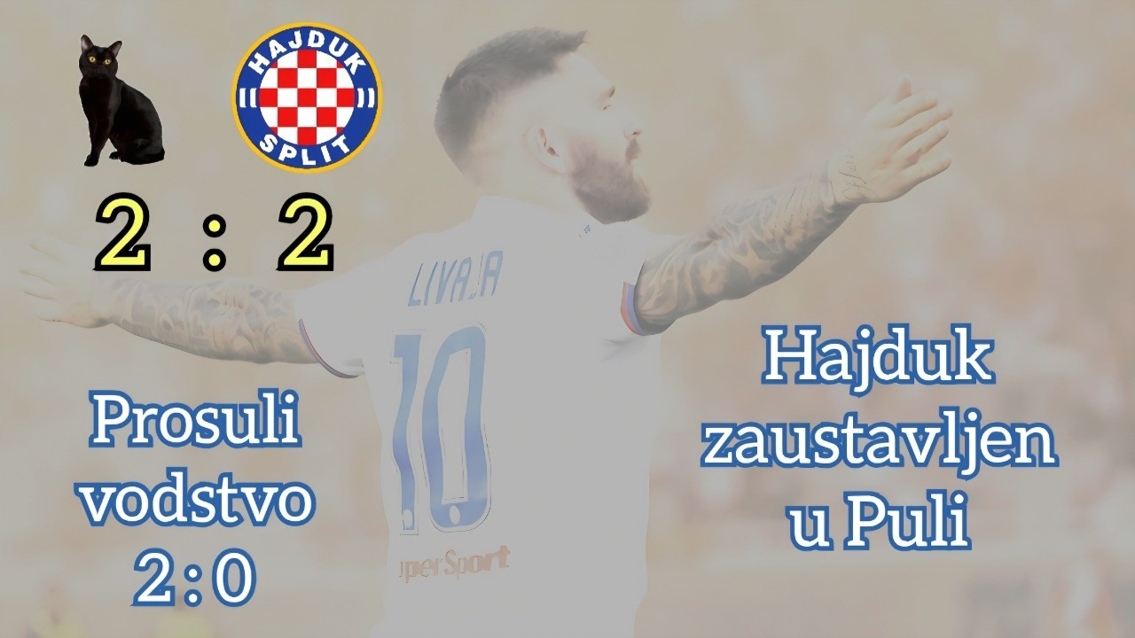 Istra Hajdukova crna mačka ❤️💙 fizički padamo nakon 60. minute 🤍 Prgavi podcast