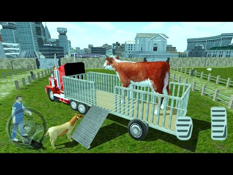 Farm Animal Truck🚛 Driving Transport Simulator 3D Real Tractor 🚜Best Android iOS Gameplay