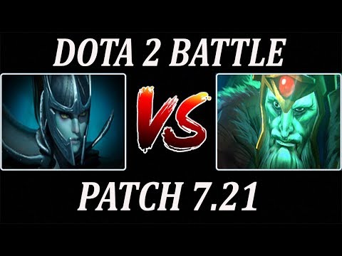 Phantom Assassin Versus Wraith King - Dota 2 Battle Patch 7.21