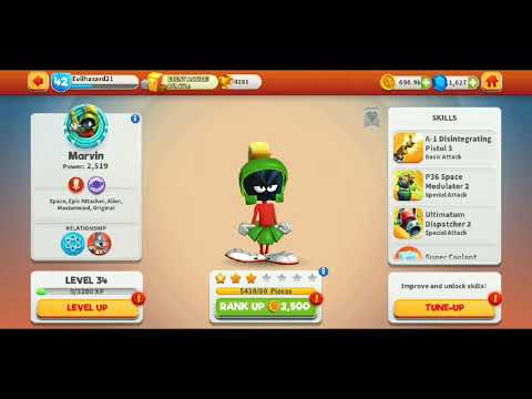 Looney Tunes World of Mayhem- I hit the Jackpot! 5400 Marvin Pieces!  #LooneyTunes #Scopely #LTWoM