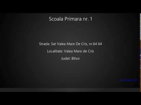 Scoala Primara nr. 1 Valea Mare de Cris
