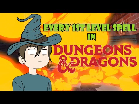 EVERY 1ST LEVEL SPELL IN DND (In Like 20 Minutes)