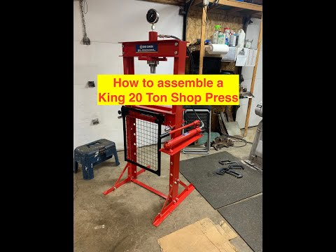 20 ton King Shop Press Assembly