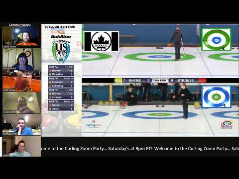 WATCH: Goldline U.S. Open Contender: Strouse vs. Rhyme on the Curling Zoom Party!