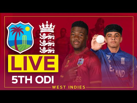 🔴 LIVE | West Indies v England | U-19's Men | 5th ODI