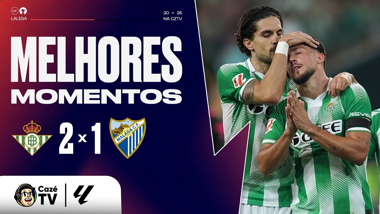 MELHORES MOMENTOS: REAL BETIS 2 x 1 MÁLAGA | LALIGA 26/27 | 11ª RODADA