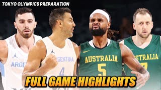 AUSTRALIA VS ARGENTINA “FULL GAME HIGHLIGHTS&quot; | JULY 11, 2021 | TOKYO OLYMPICS PREPARATION