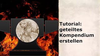 Geteiltes Kompendium erstellen