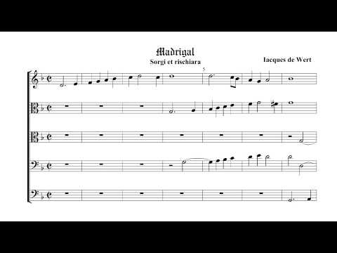 Giaches De Wert - 'Sorgi e rischiara' (7th Book of Madrigals)