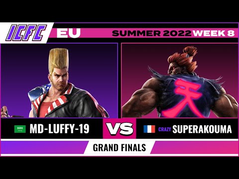 MD-Luffy-19 (Paul) vs. SuperAkouma (Akuma) Grand Finals - ICFC EU Tekken 7 Summer 2022 Week 8
