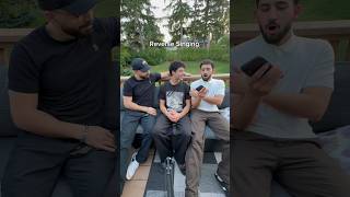 Reverse singing challenge 😂 Reverse singing challenge 😂