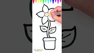 How to Draw a Flower for Kids | Easy Drawing Step by Step Drawing for Kids