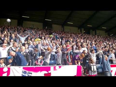 Notts County V's Oldham 2014 Motivational warm up & Wheelbarrow song